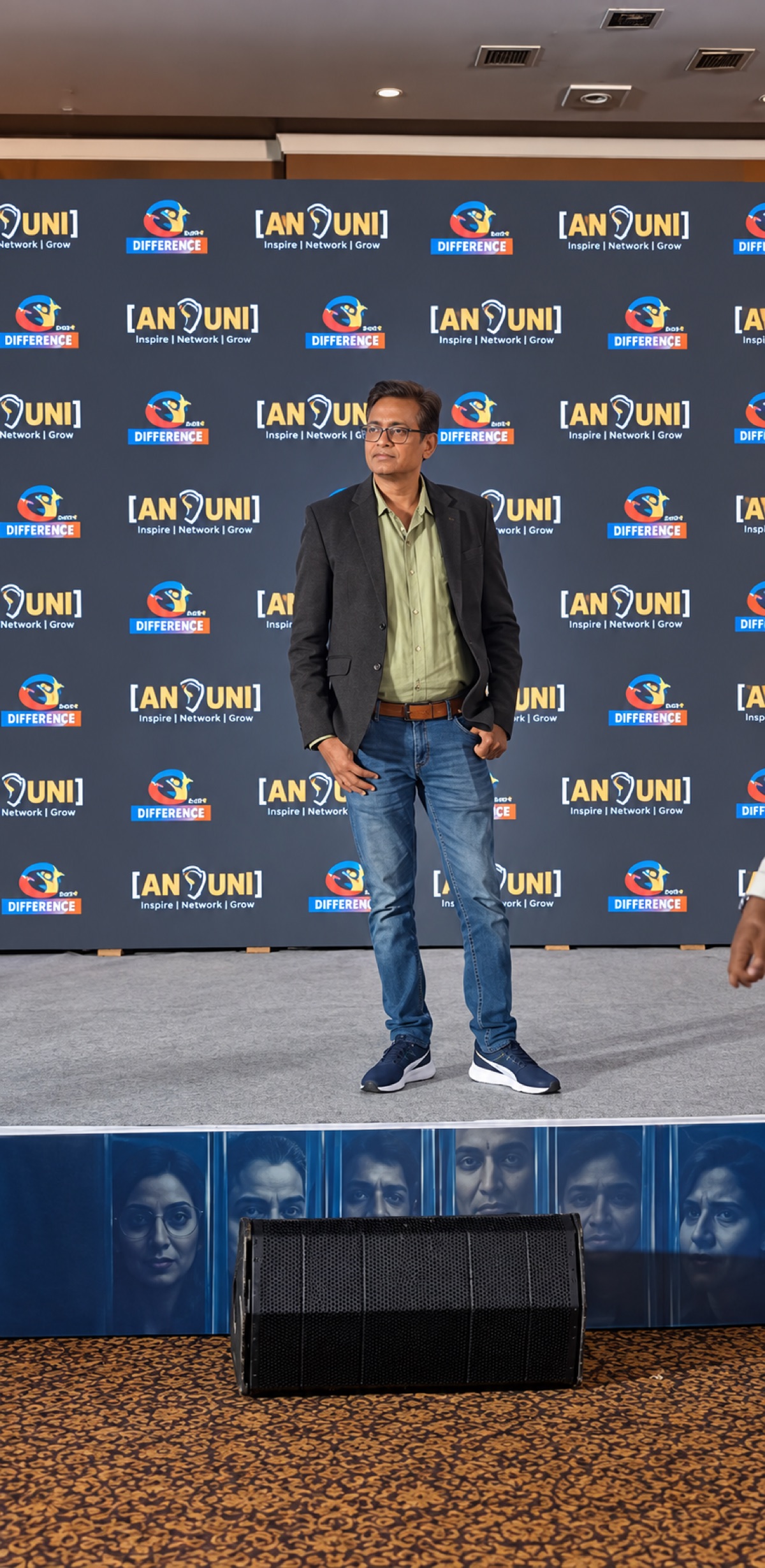 Haroon Rashid at a film industry event